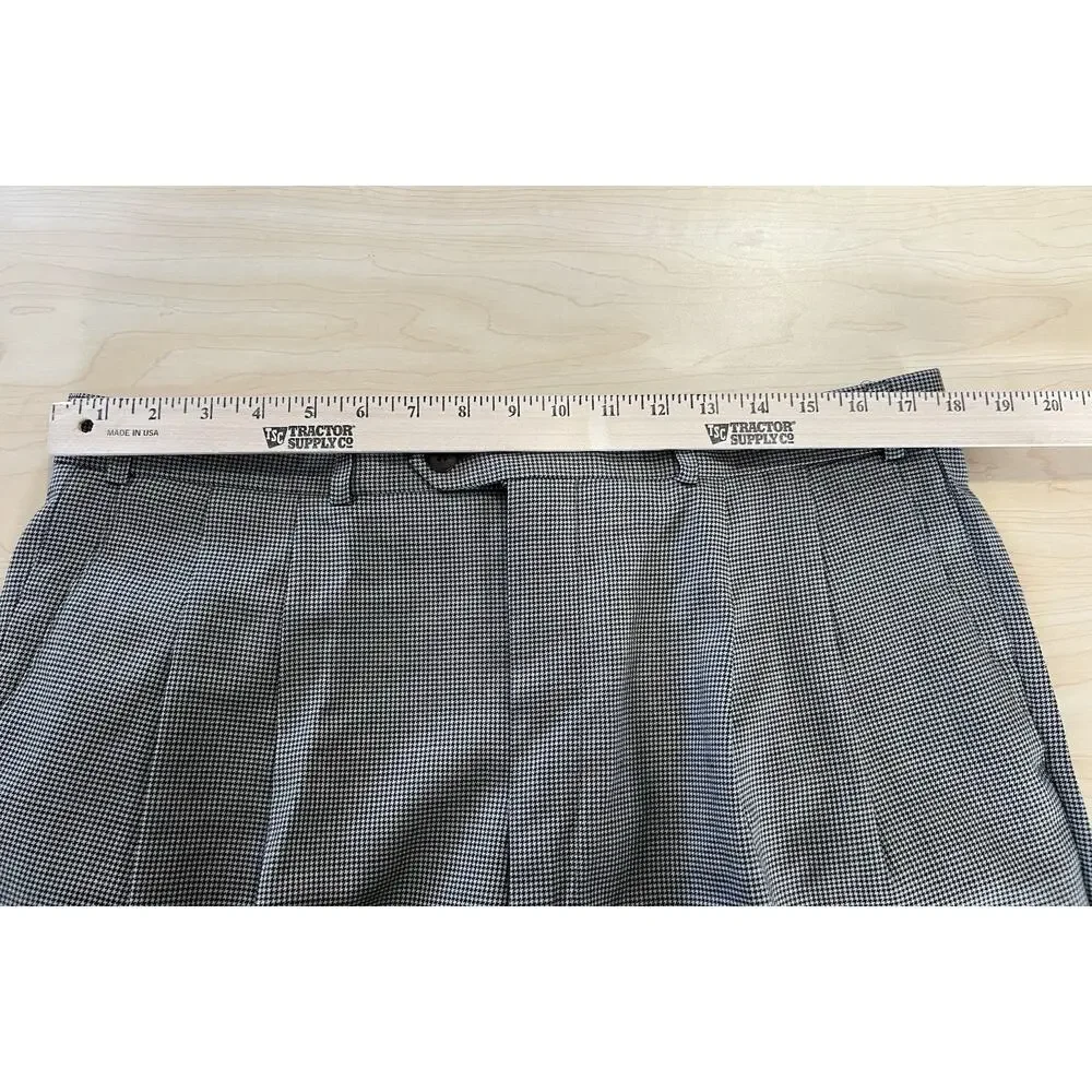 Polo University Ralph Lauren 120s Cashmere Pants Men 36x32 Houndstooth Wool